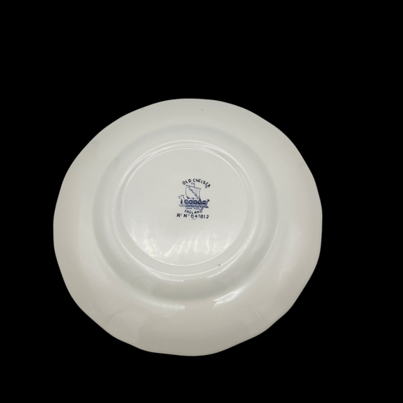 Old Chelsea Furnivals Plate Blue Birds Flowers Retired England - Picture 4 of 7